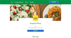 Desktop Screenshot of expresspizzaaalesund.no